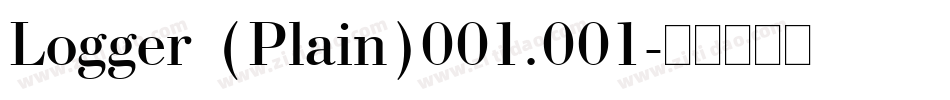Logger (Plain)001.001字体转换